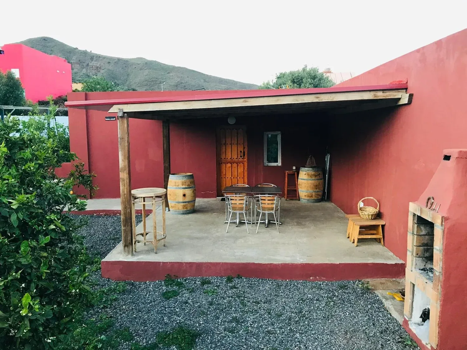 Porche terminado